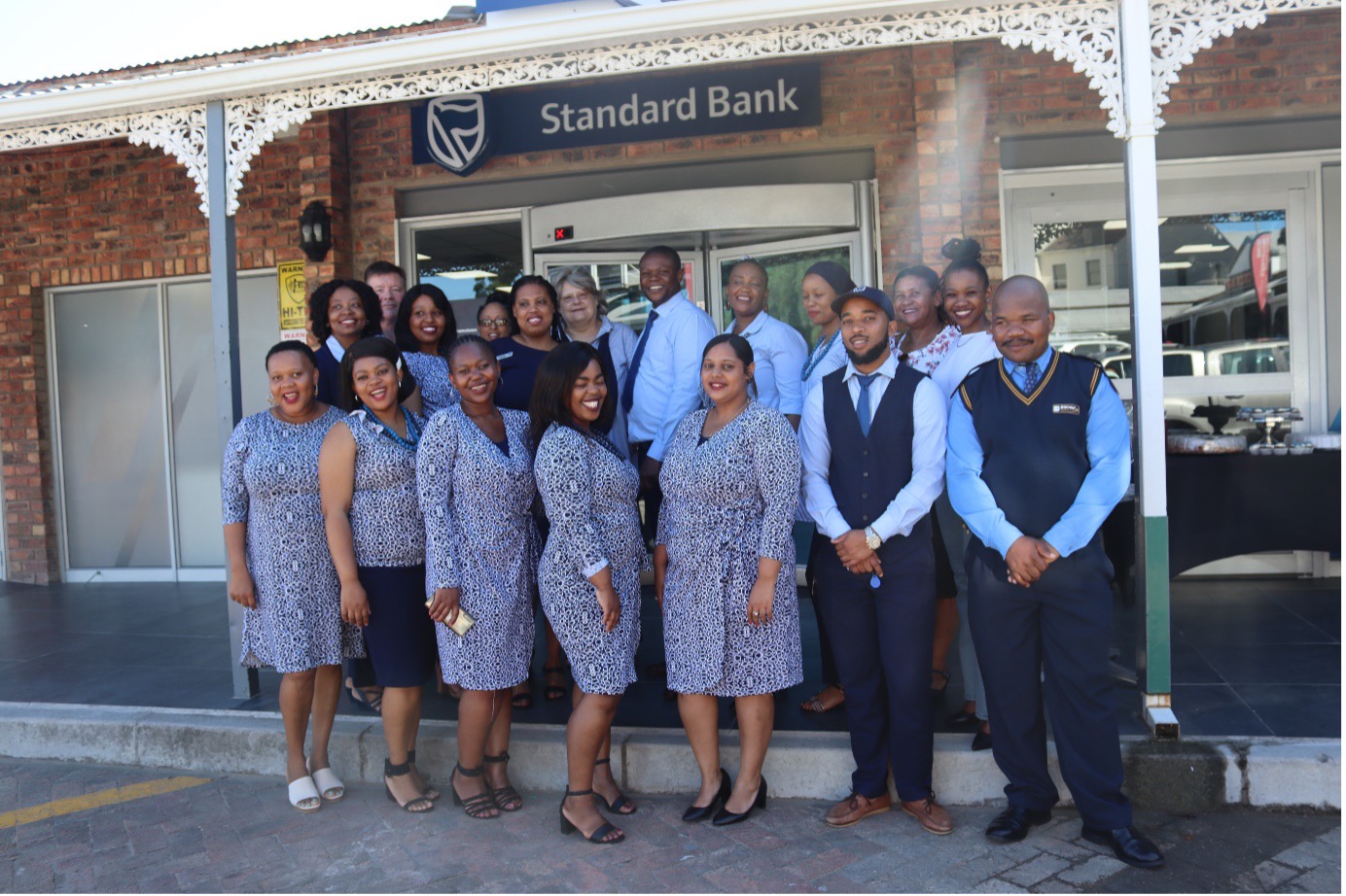 Standard Bank staff members that make banking easier. Photo: Linda Mkaza 