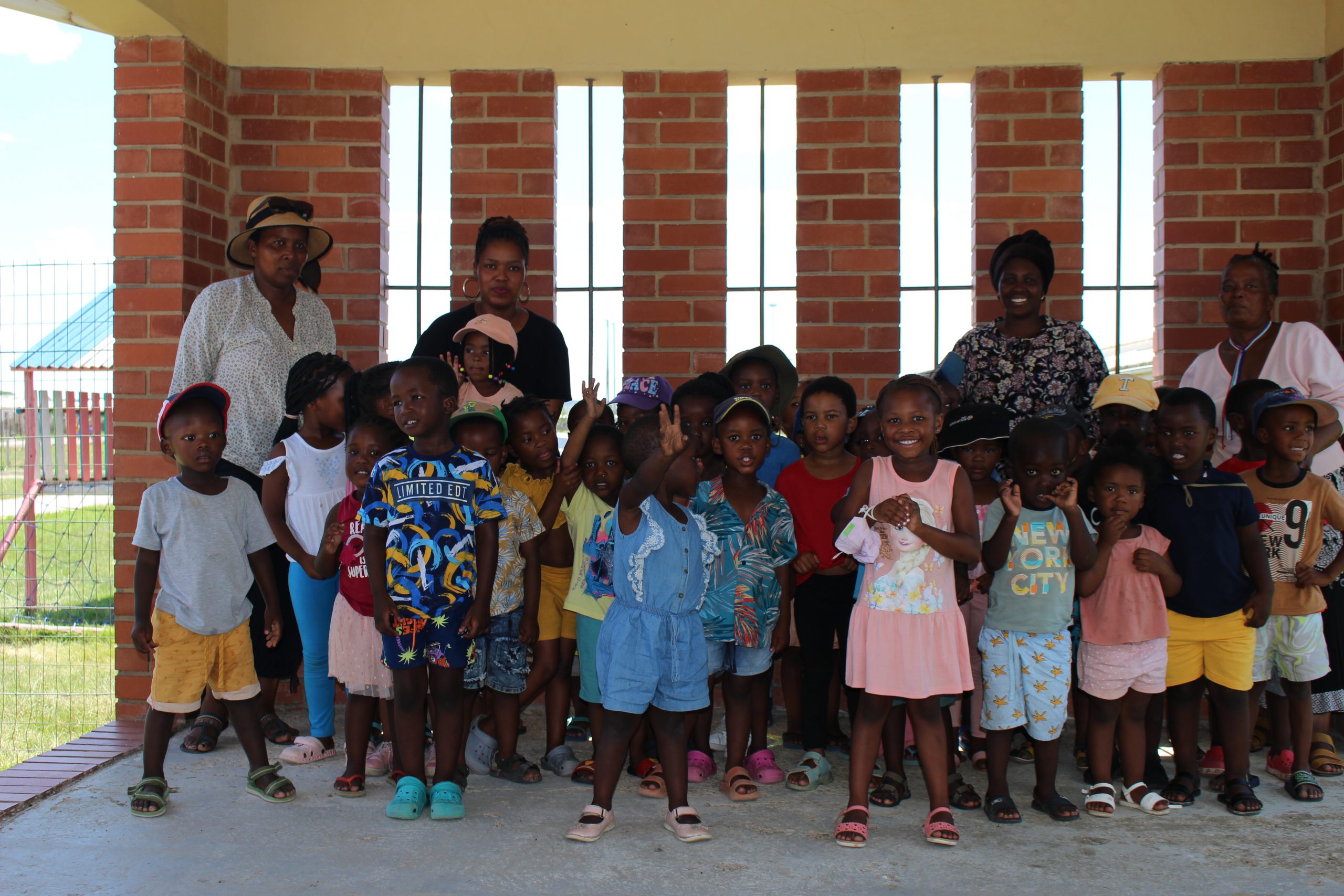 Group photo on pre-schools that joined DD Siwisa Primary school , Siyazama pre-school,Tyilulwazi pre-school,Little Flower pre-school and Phaphamani pre-school.