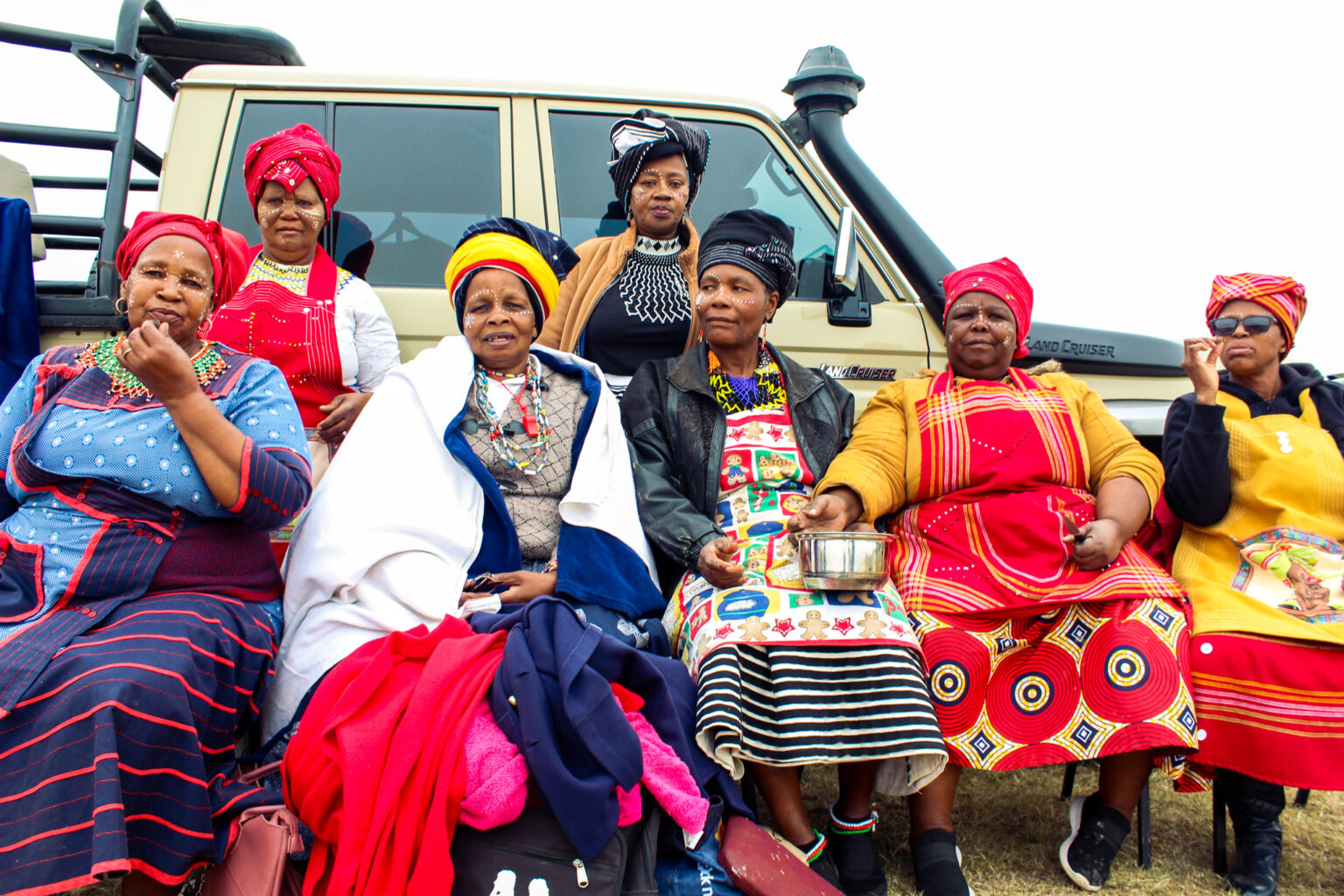 The women of Makhanda who were assisting with catering on Saturday 22 April during the commemoration event of the Battle of Grahamstown. Photo: Buhle Andisiwe Made