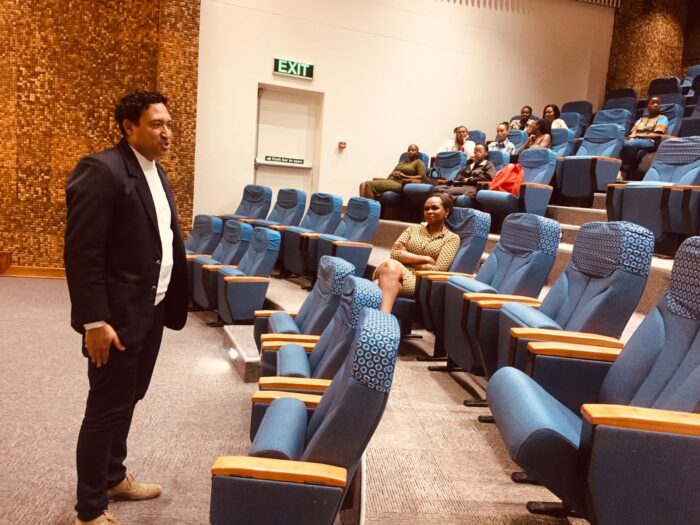 Advocate Shuaib Rahim elaborates on the Moot court for LLB students and human rights issues in South Africa and the continent. Adv. Rahim also mentioned the sensitivity of sexuality in Africa. Photo: Sivu Giba