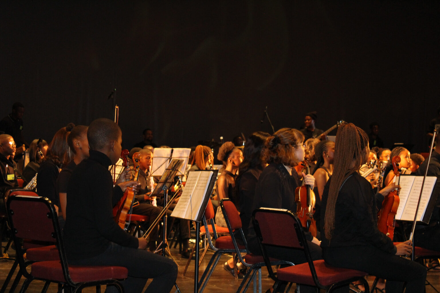 Young musicians ready to set the stage alight at the Iimbewu Youth Orchestra event. Photo: Malikhanye Mankayi