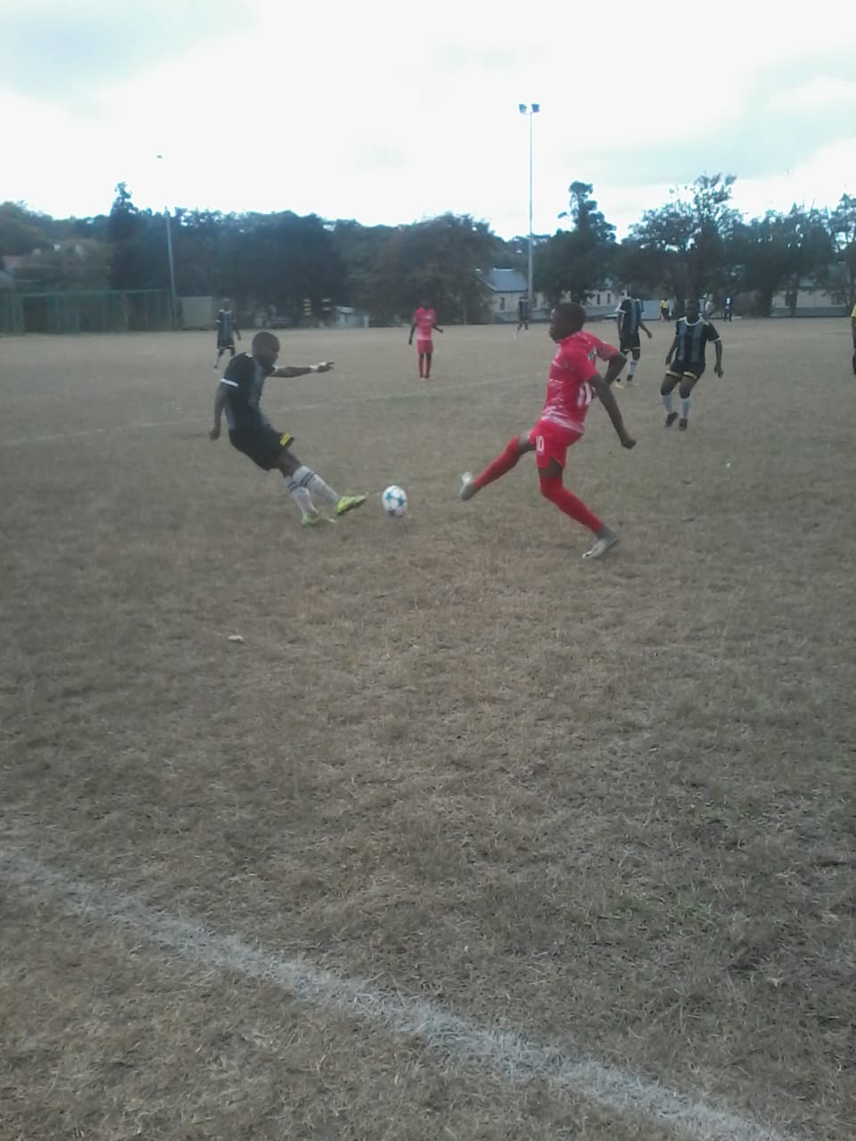Really chiefs in red against Camdeboo in black. Chiefs won 2-1. Photo: Chris Totobela