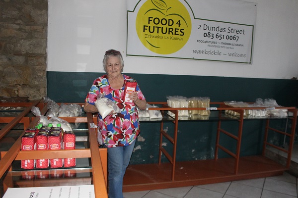 Mama Mary BIrt, founder of Food 4 Futures (F4F) at the F4F offices