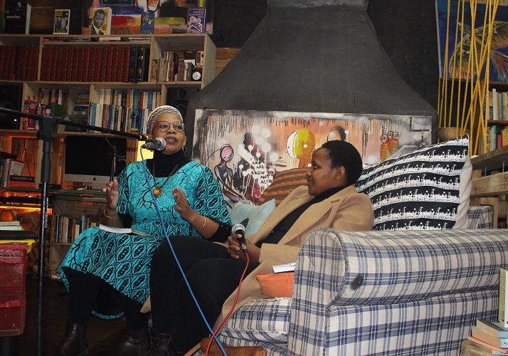 Prof. Siphamandla Magadla in conversation with Ms. Zikho Dana at the book launch