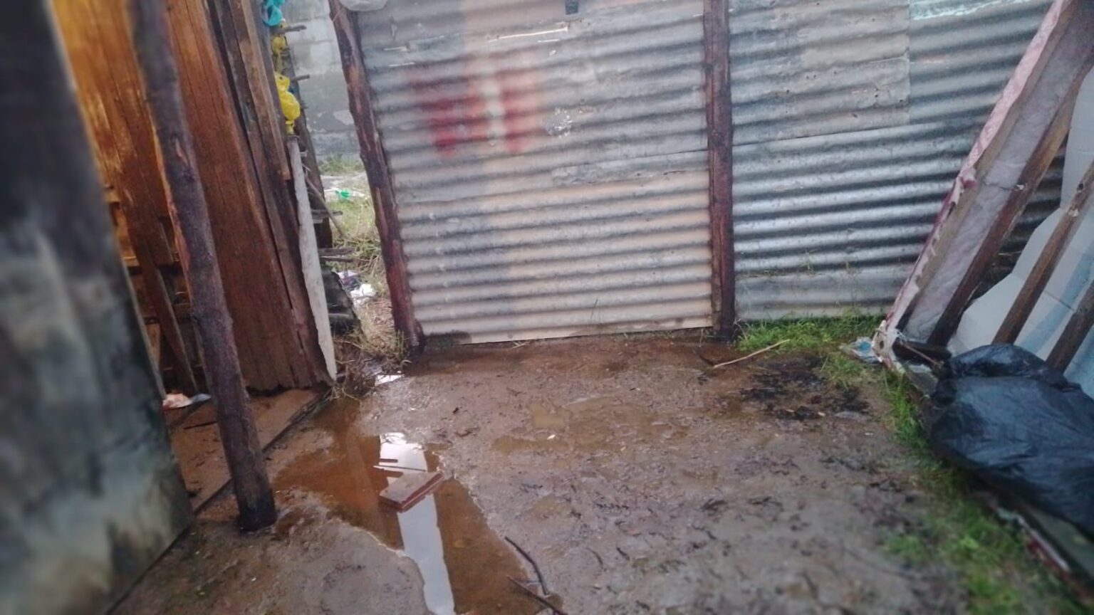 Place Cold Home: Extension 7 resident Lulamile Nonxuba fears for his family's health during this cold winter season. Photo: supplied