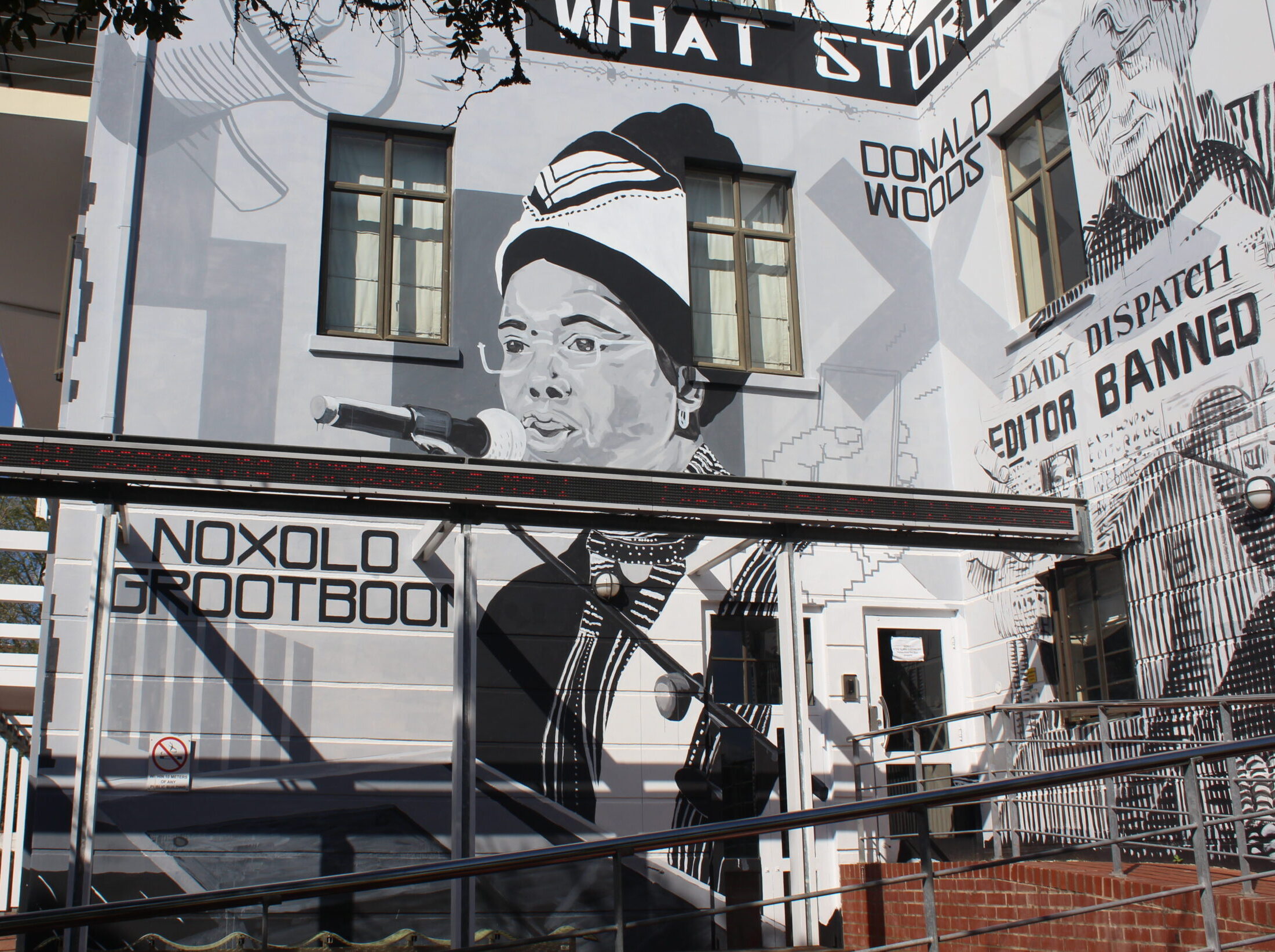 The mural of Doctor Noxolo Grootboom