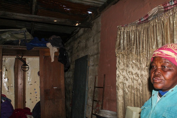 The inside of Zoliswa Noyisi's burnt house Photo: 'Odidi Matai-Sigudla