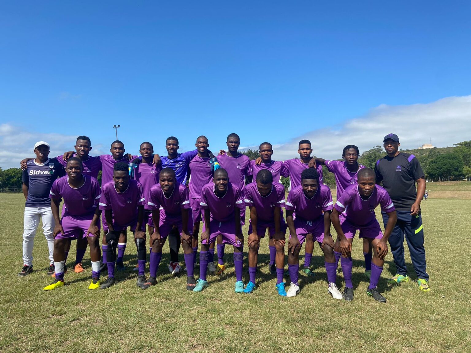 Rhodes University leads Makana LFA First Division log Log leaders Rhodes University team