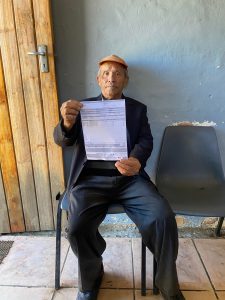Makana Municipality blocked the pre-paid electricity meter of INSERT FIRST NAME Jacobs, 77 years old, six days before this interview, accusing him of owing them almost R77 000. Photo: Selenathi Botha