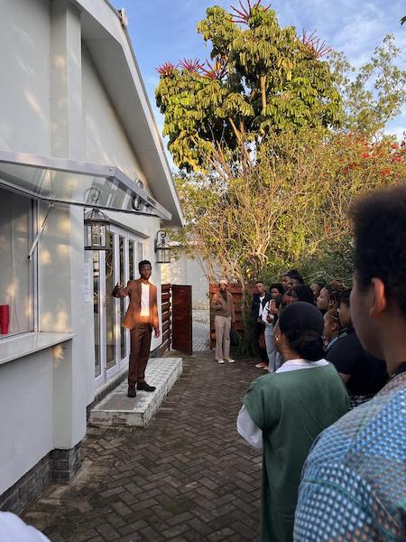 Lithemba Nziweni welcomed his guests to part one of the Hairitage Exhibition, at his Makhanda home in October 2022. Photo: supplied