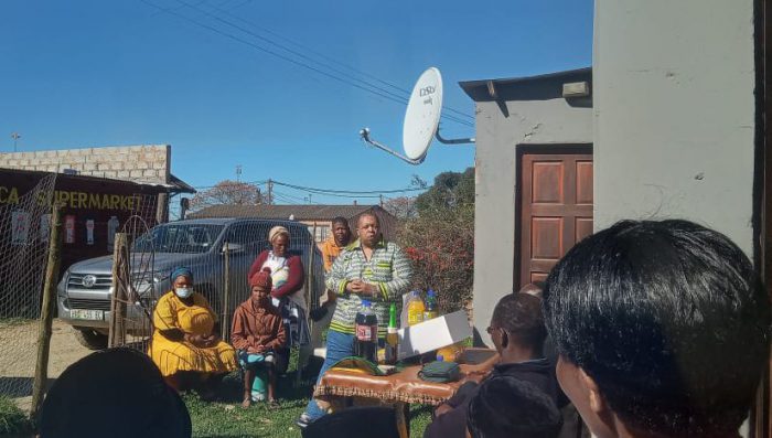 Community members of the Joza location gathered to celebrate Mama Ngquse on her 105th birthday. Photo: Sourced