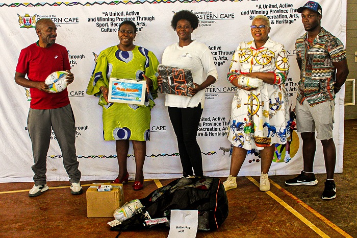 Sports equipment and attire that were given to 30 school, 13 leagues and 10 Hubs