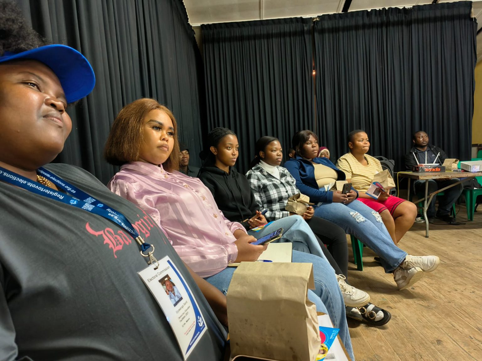 The youth of Makhanda at Noluthando Hall on Saturday, 8 November listening and engaging about social issues affecting South Africans. Photo: Sourced