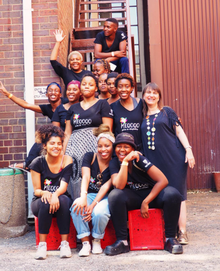 A troupe of players at the Drama for Life (@dflwits )conference (Dec 2018). Meet the members of the Meqoqo Collective! 🎭 Raw, Real and Ready to tell stories.