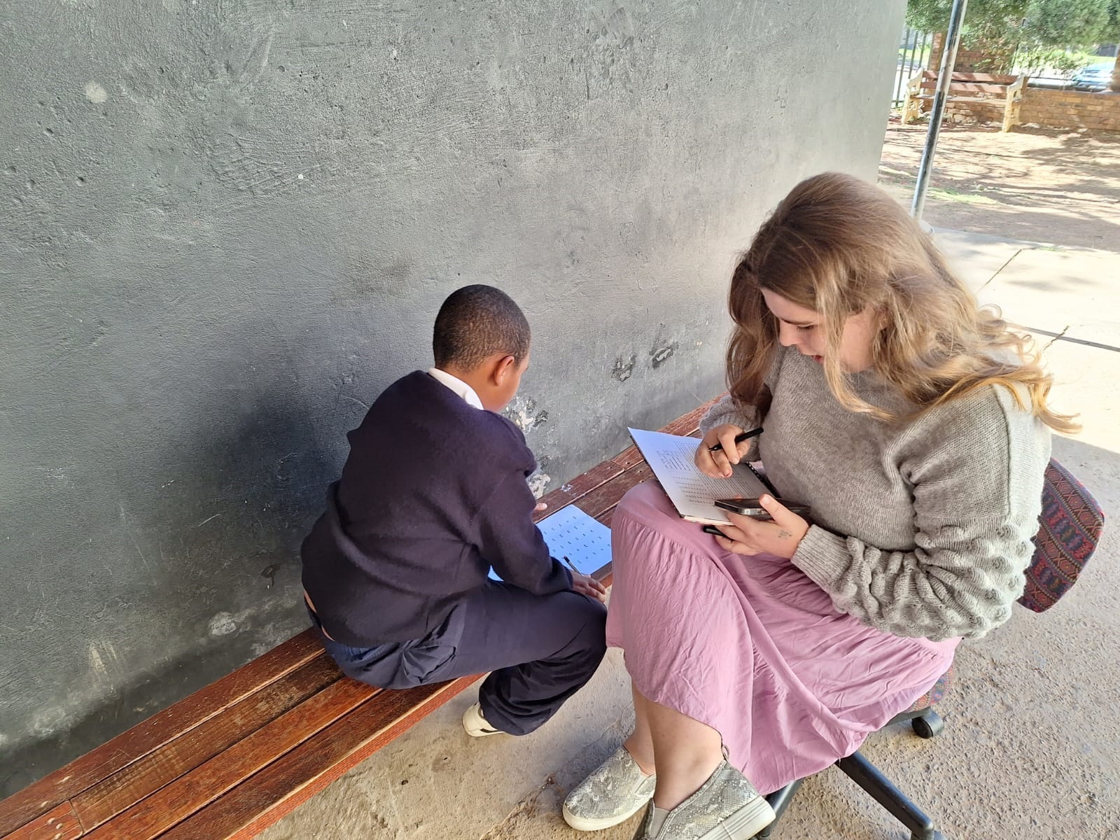 A Rhodes University Bachelor of Education student tested a Grade 4 learner earlier this year. Photo: supplied
