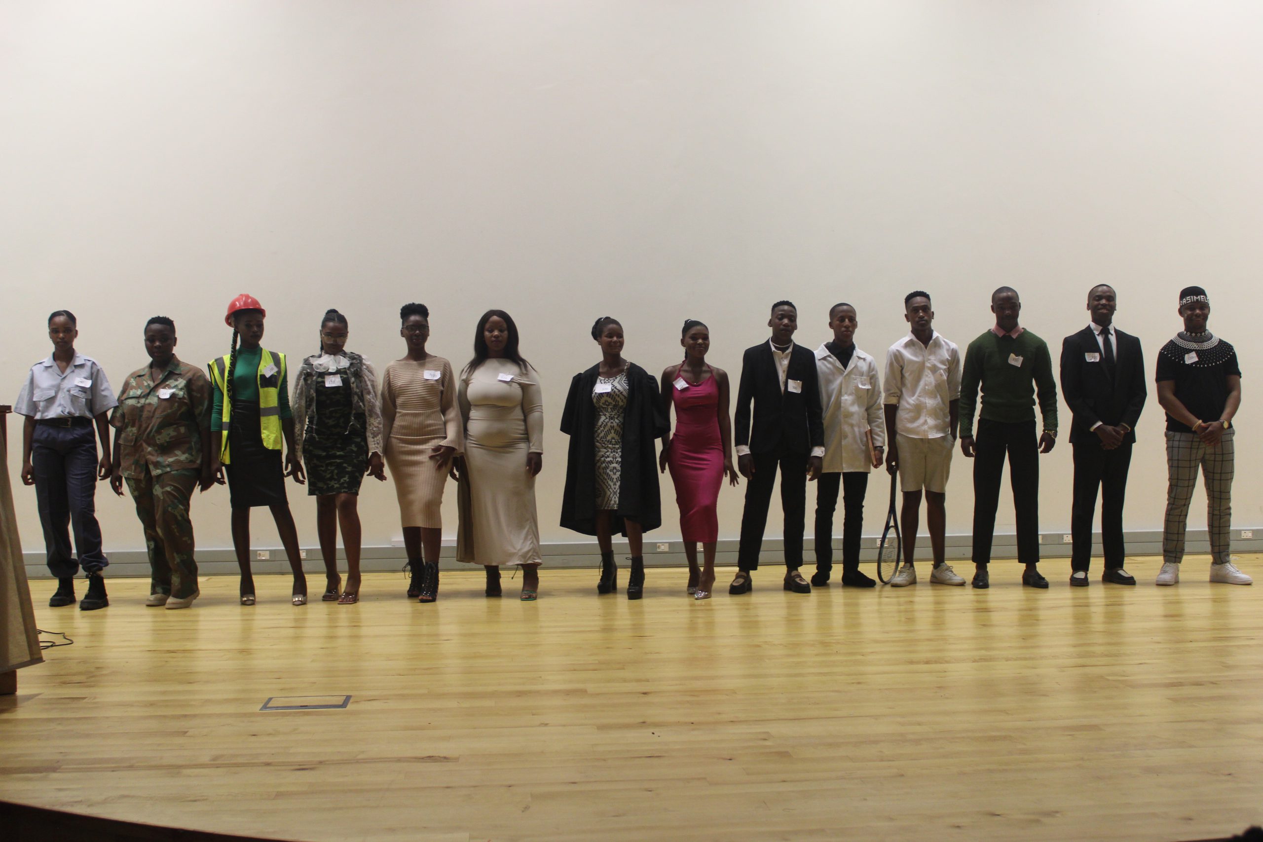 Contestants during the careers category. Photo: Malikhanye Mankayi