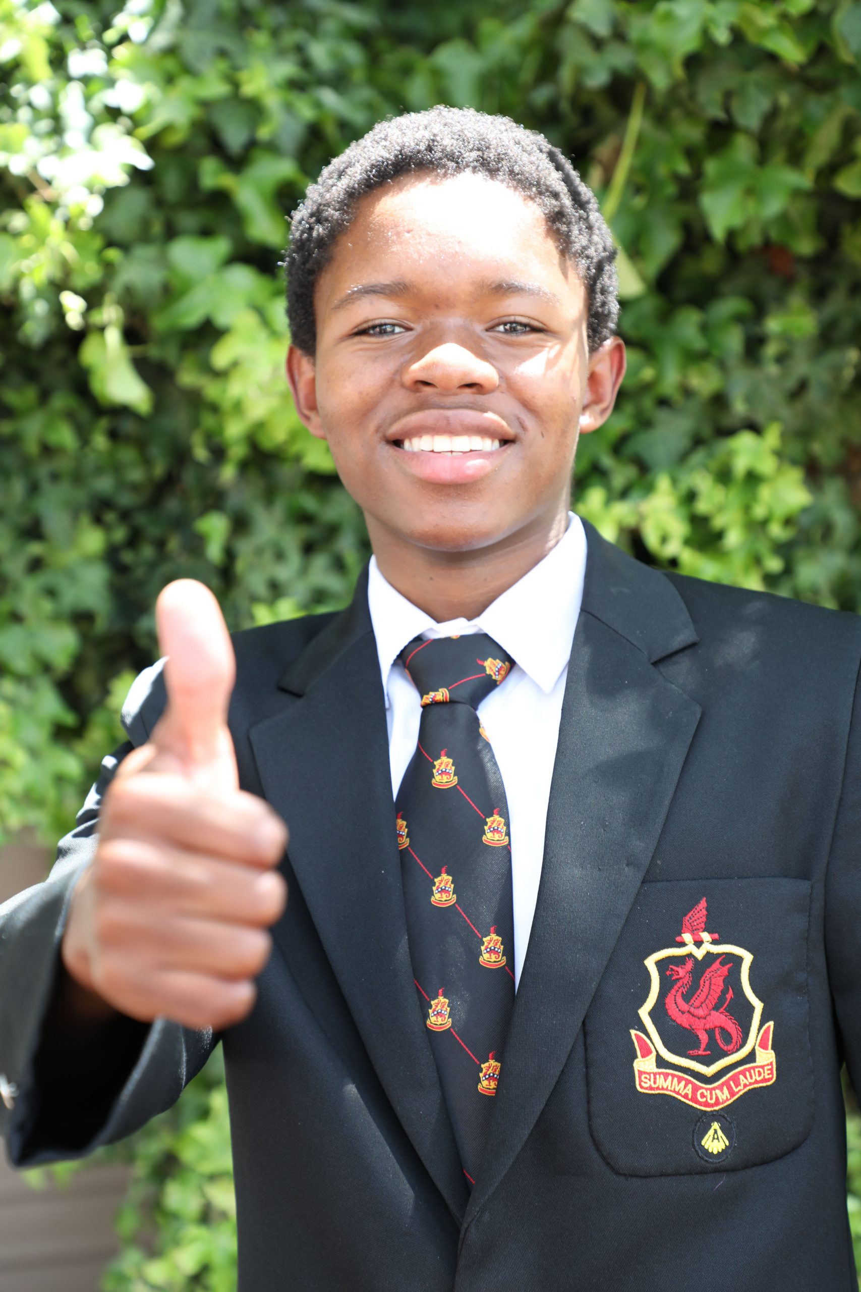 2023 Kingswood College Head Boy Azolile Mbanga received 7 A's for his Matric. Photo: Jackie Clausen 