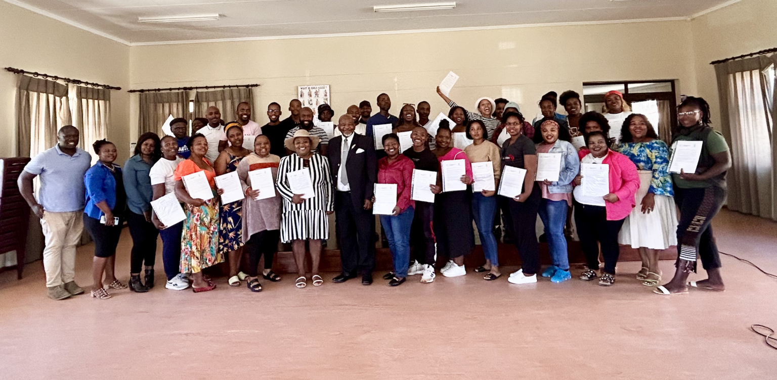 Social Employment Fund participants during the awards ceremony. Photo: Linda Pona