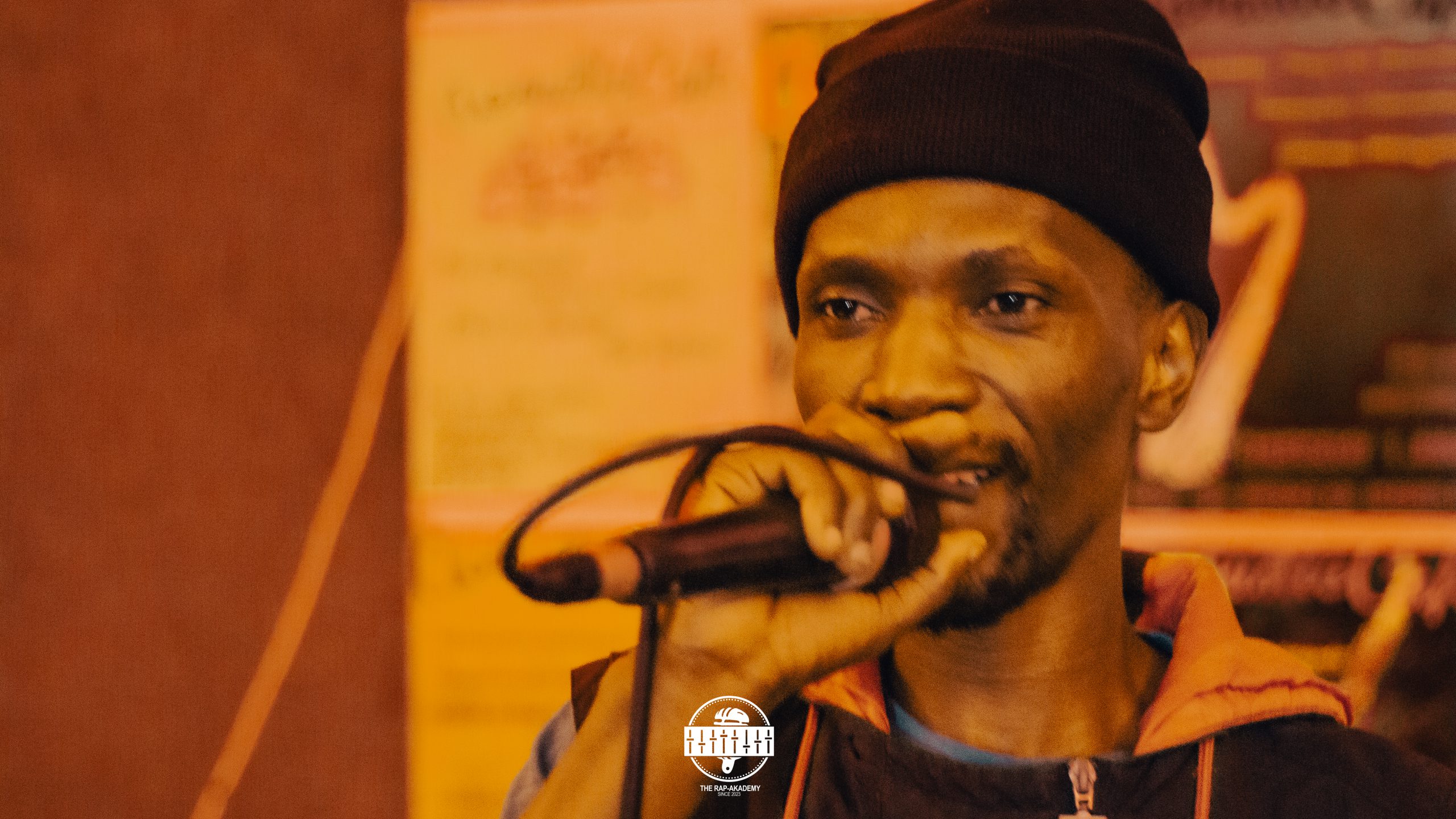 Artist Azlan Makalima performing at The Rap-Akademy. Photo: supplied 