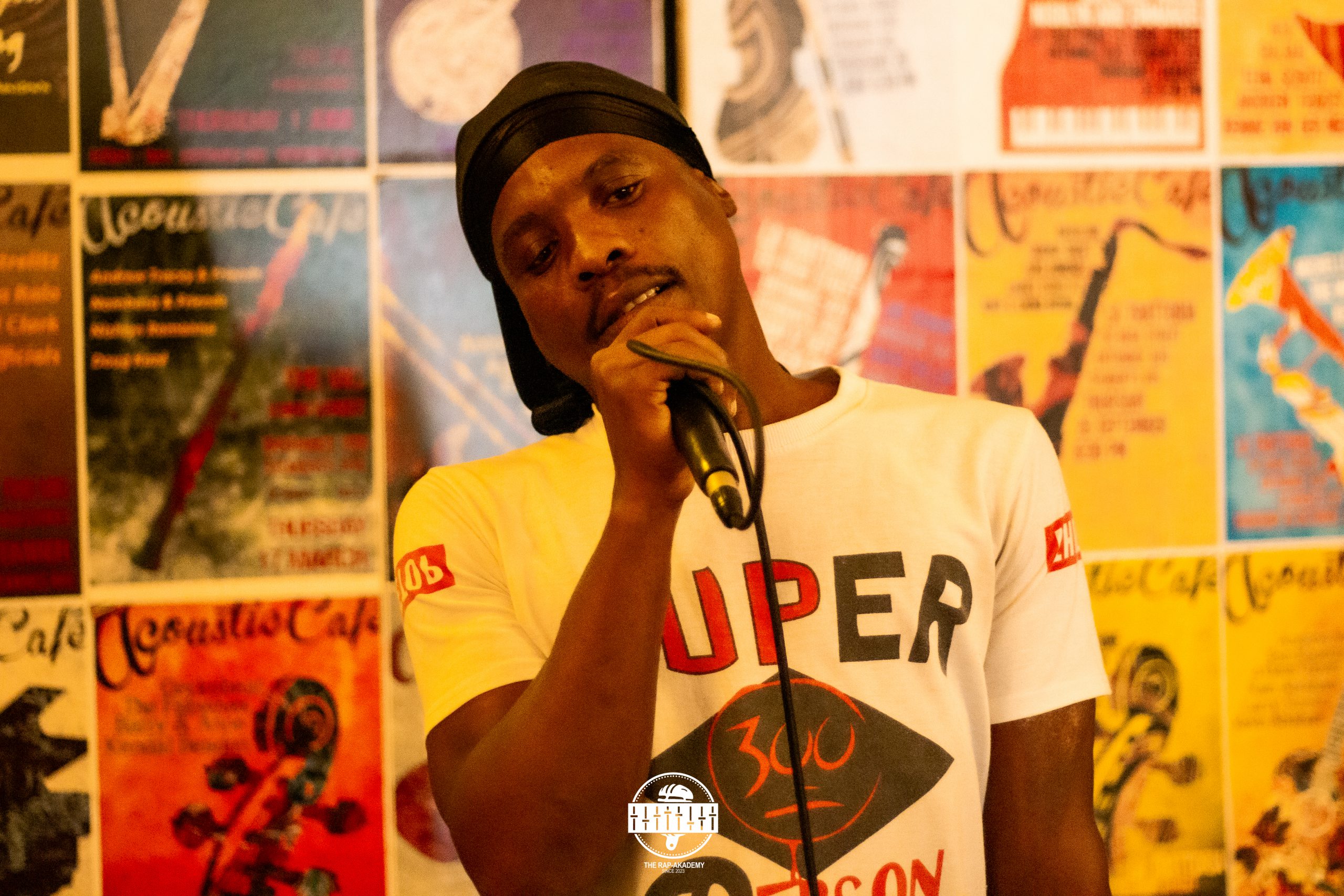 Artist Flowza performing at The Rap-Akademy. Photo: supplied