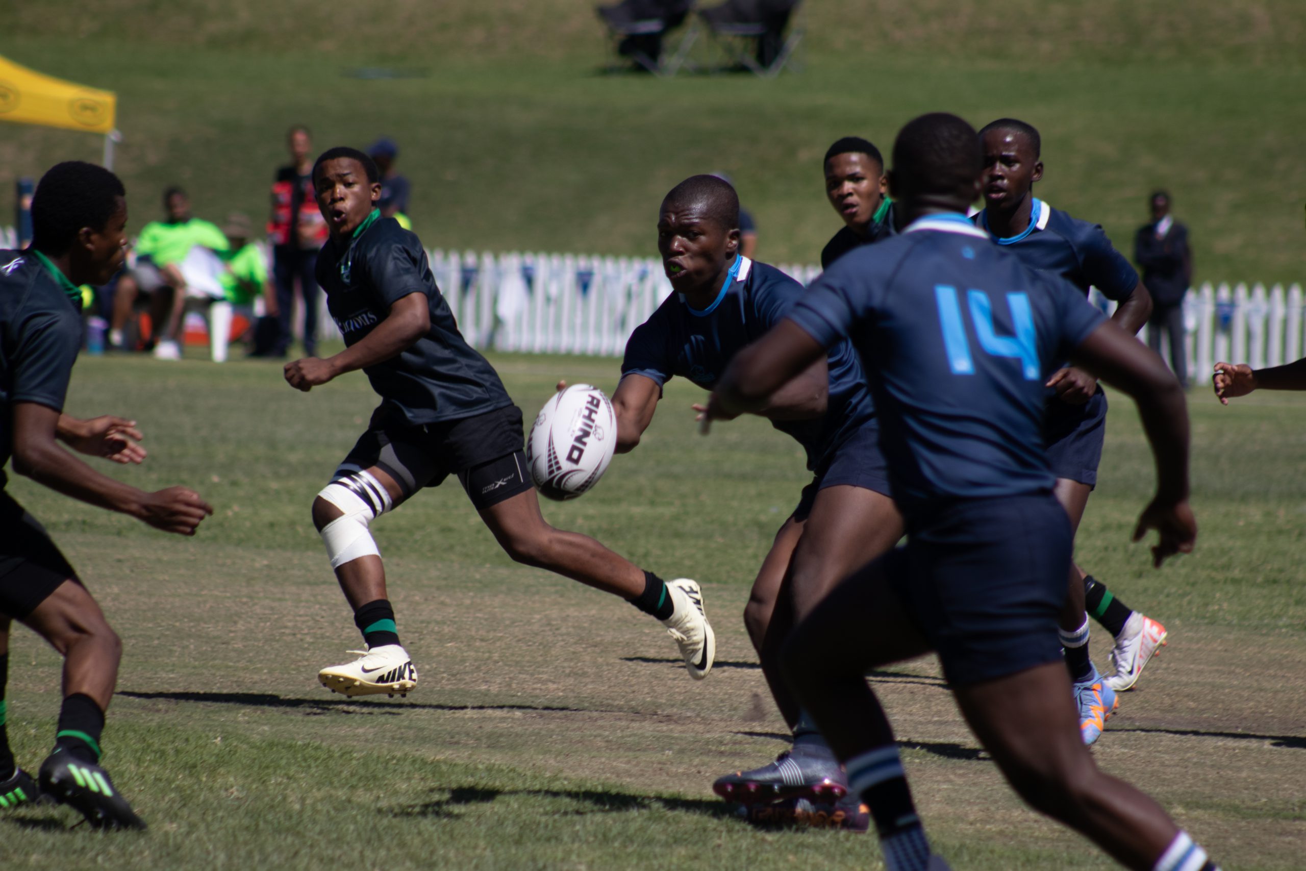 Cambridge High school vs Muir College at the Graeme College rugby festival. Photo: Rikie Lai.