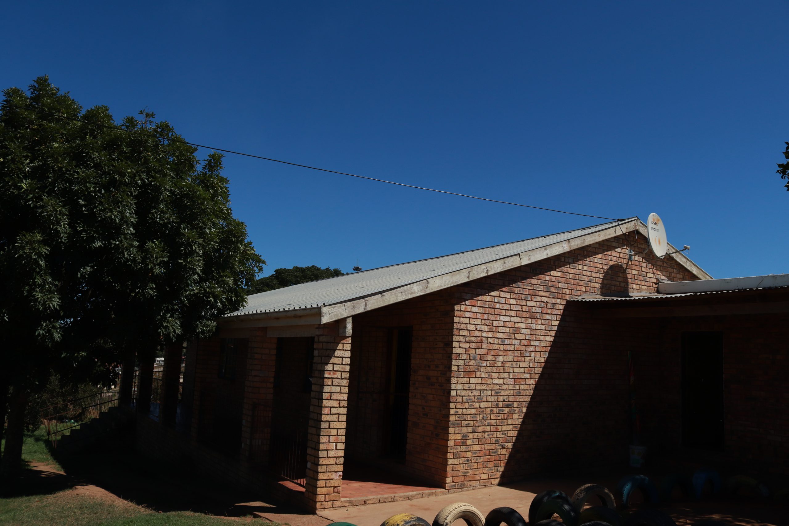 Electricity cable at Boyboy Mginywa Pre-School repaired and replaced. Photo: Khanyisa Khenese. 