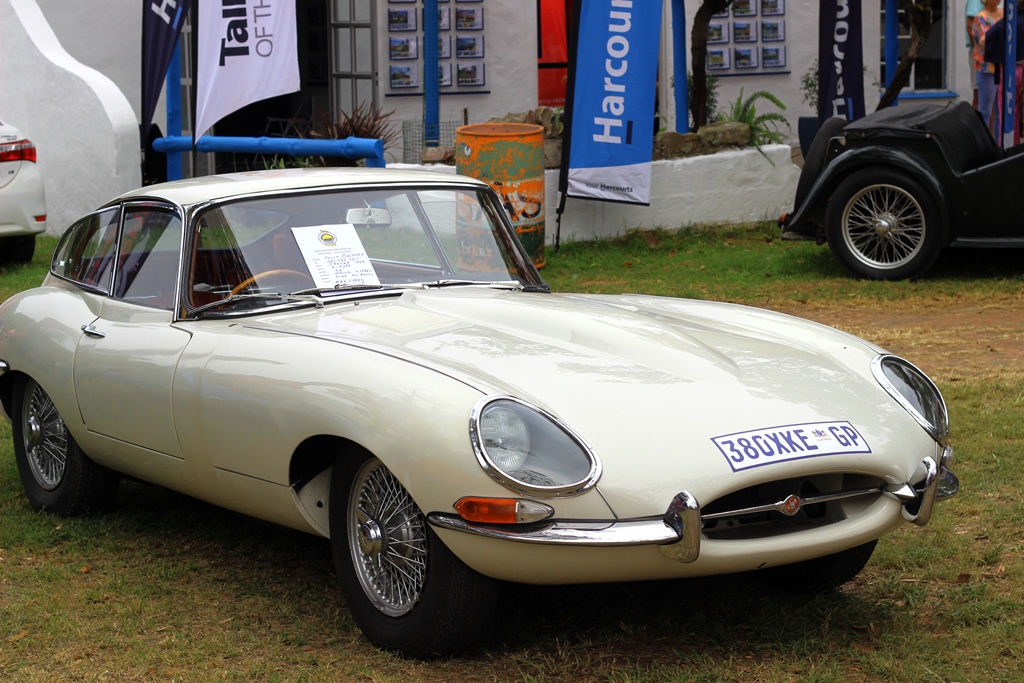 Easily the most beautiful car ever built, this sleek 1963 Jaguar XKE certainly attracted plenty of attention. Philip Buchner is the owner of this 3.8 litre classic that was capable of touching 240 km/h. He did not try this speed in the parade through the Bathurst Showgrounds. Photo: Steven Lang
