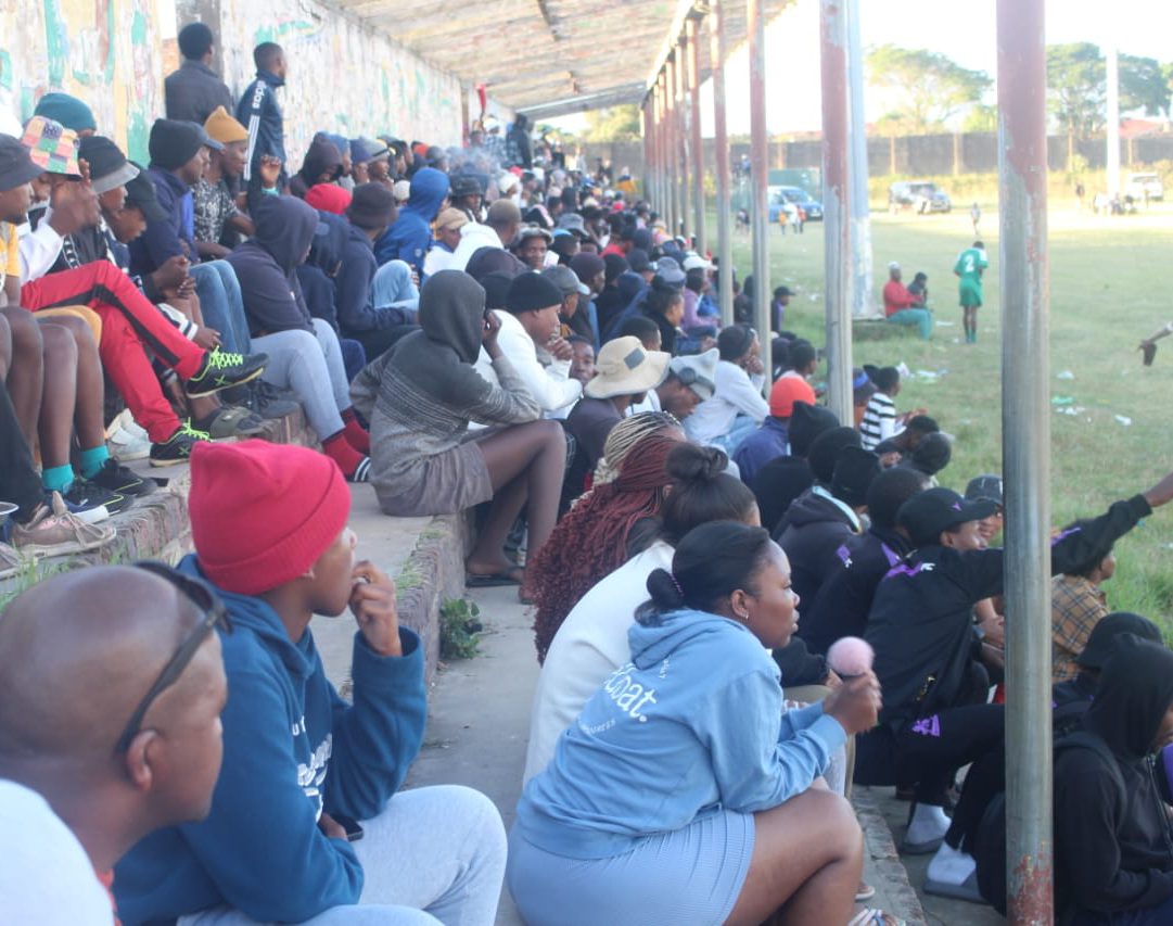 JD Dlepu stadium packed to the rafters on the first day of Superbowl tournament whchich took place on Good Friday. Photo: Chris Totobela