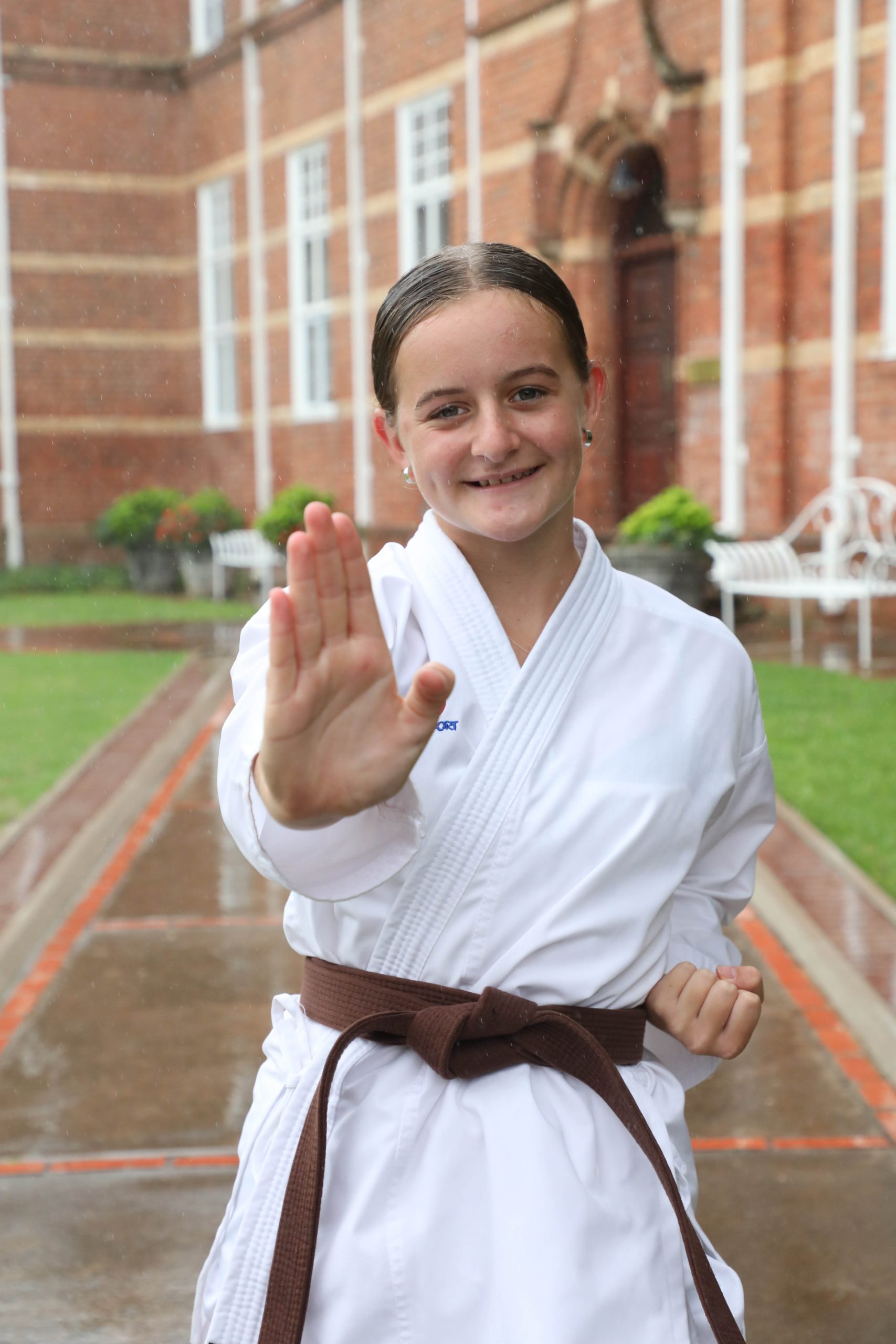 Kingswood pupil Emily Poultney participated in the 2024 WUKF SA karate National Championships & Afro-Asia Open. Photo: supplied 