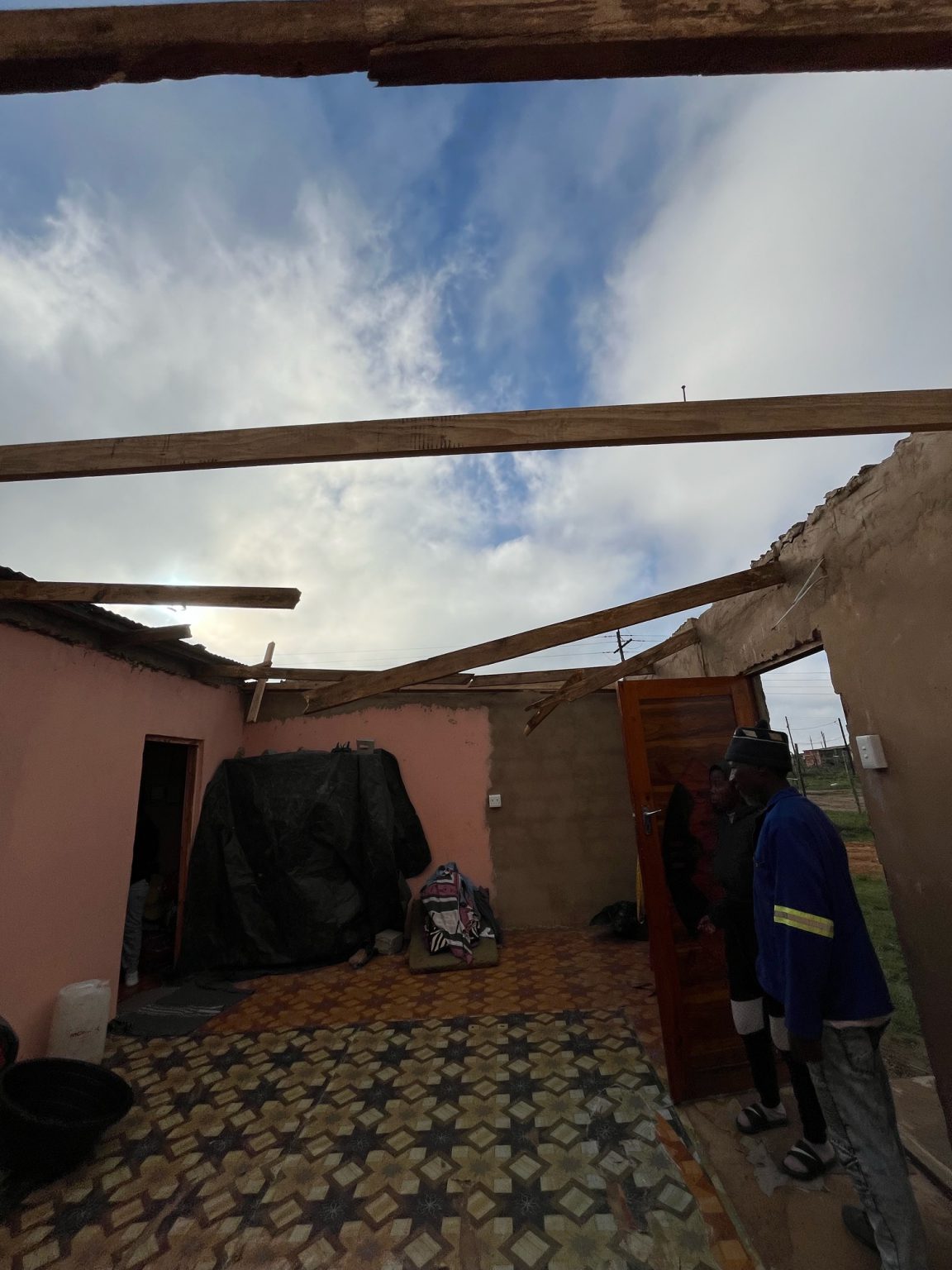 Devastating winds destroyed numerous homes in the eNkanini settlement in Joza recently, leaving many residents displaced. Photo: Phila-Nathi Mapisa