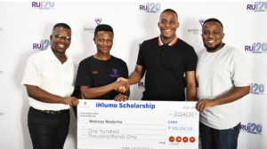iHlumo founders hand over scholarship to first recipient, Ntokozo Tokelo Maduma