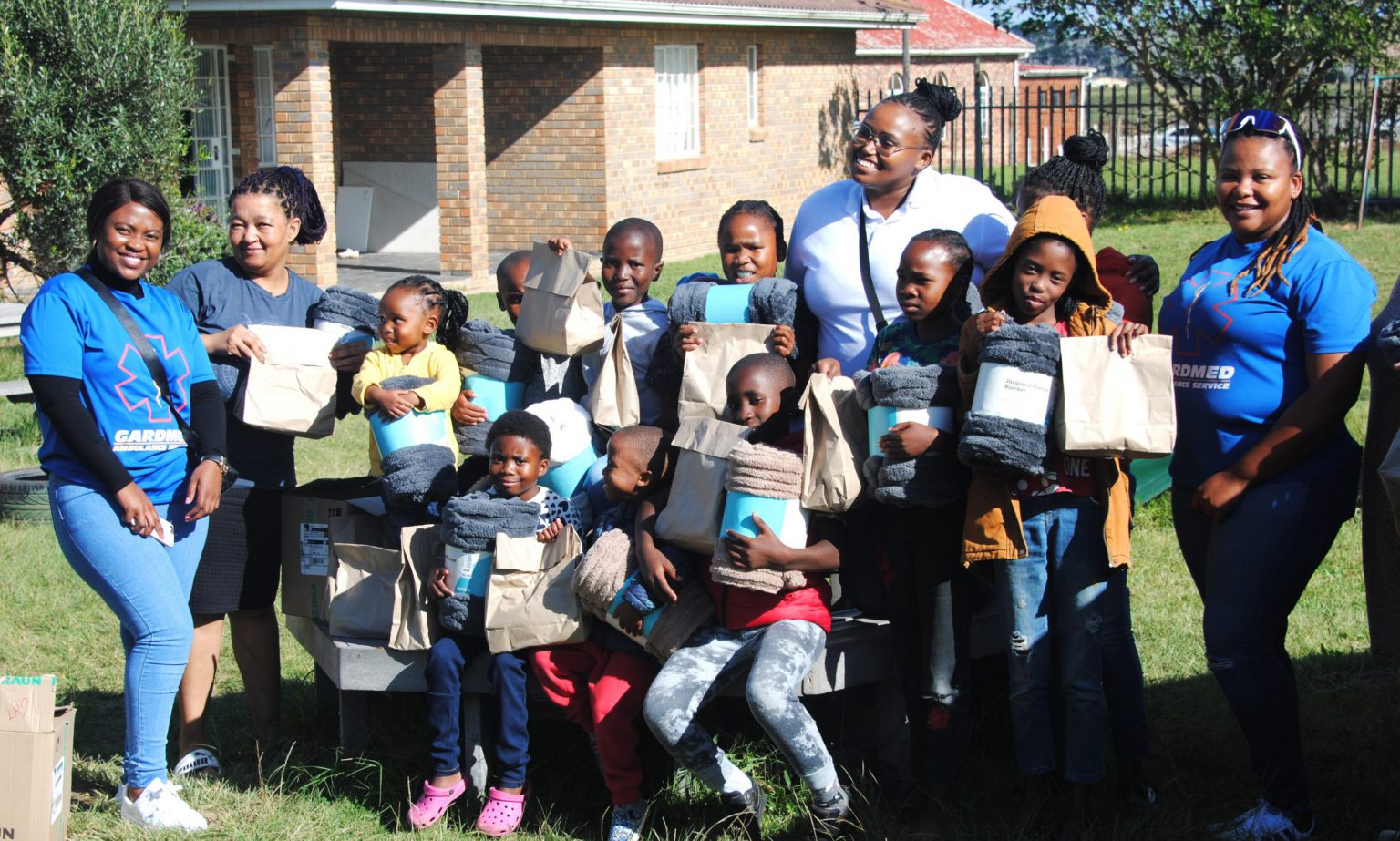 Children from two local orphanages benefited from the generosity of local resident Siphesihle Mpisane in partnership with Gardmed. Photo: Daniels MEDIA