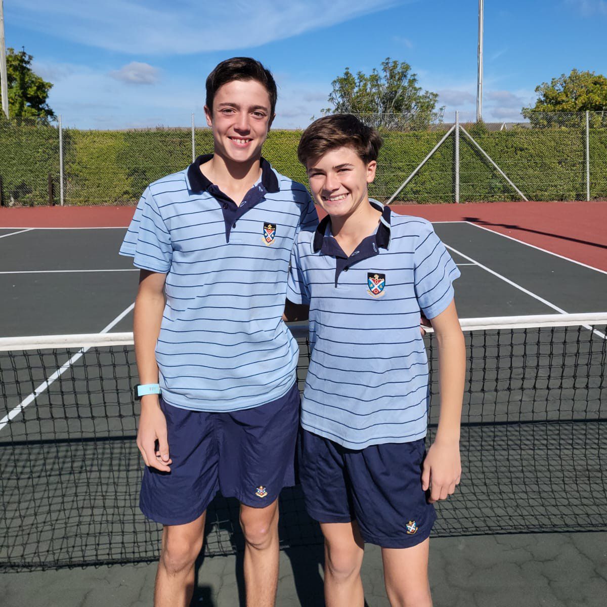 St Andrew's Bailey Cup U14 players, Connor Holder and Jamie Wienand. Photo: Supplied