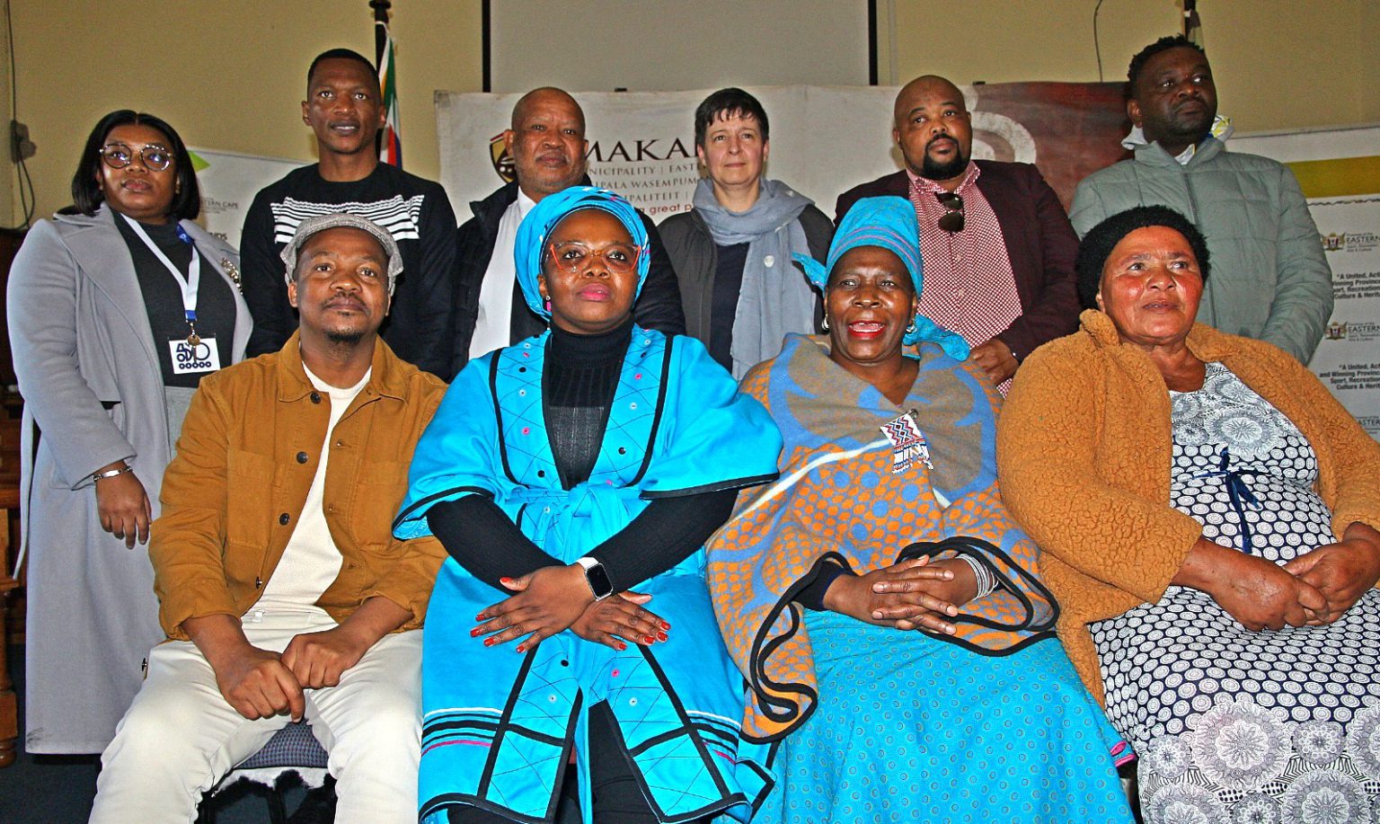 Various stakeholders including Eastern Cape Member of the Legislature Nonceba Kontsiwe, Makana mayor Yandiswa Vara and National Arts Festival CEO Monica Newtown at a press briefing on the municipality's state of readiness to host the 50th National Arts Festival that got underway on 20 June and will continue until 30 June. Photo: Steven Lang