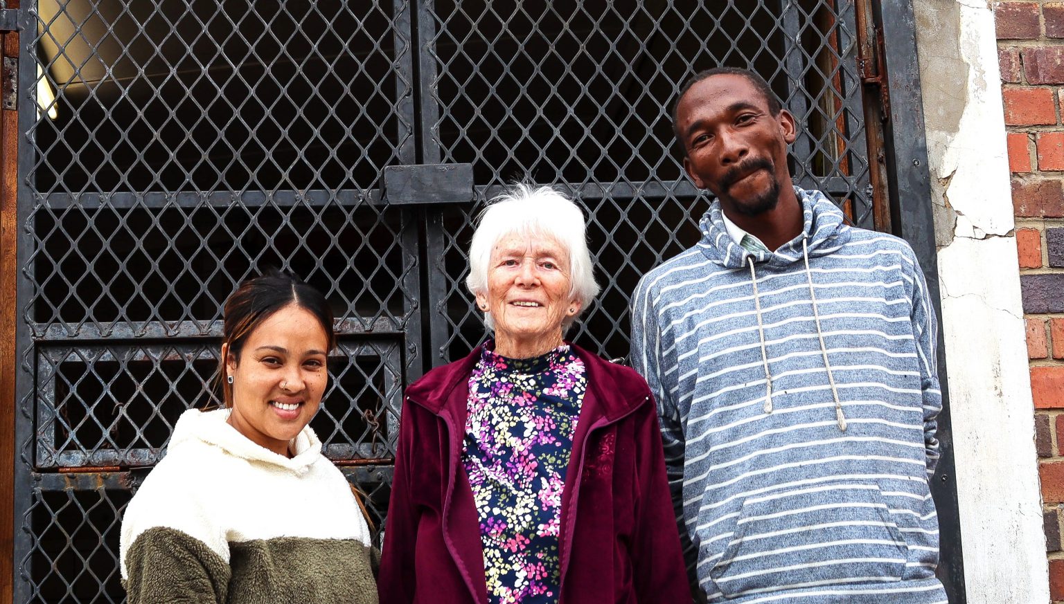 From left, Meagan Felix, Meg Hartzenberg and Yonela Ngcanga, the three pillars of the Grahamstown Feeding Association (GFA). Photo: Siqhamo Jama