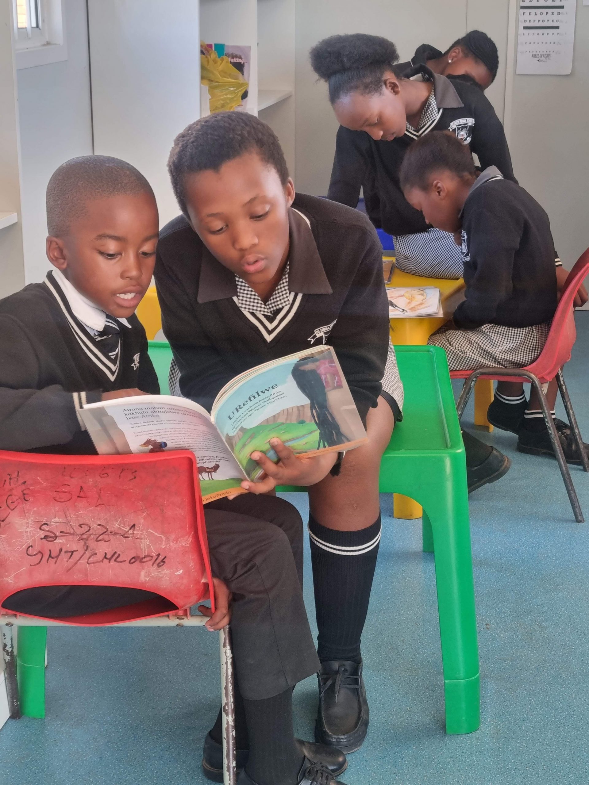 Grade 7s reading for Grade 3 Pupils at D.D SiwisaPhoto: Supplied 