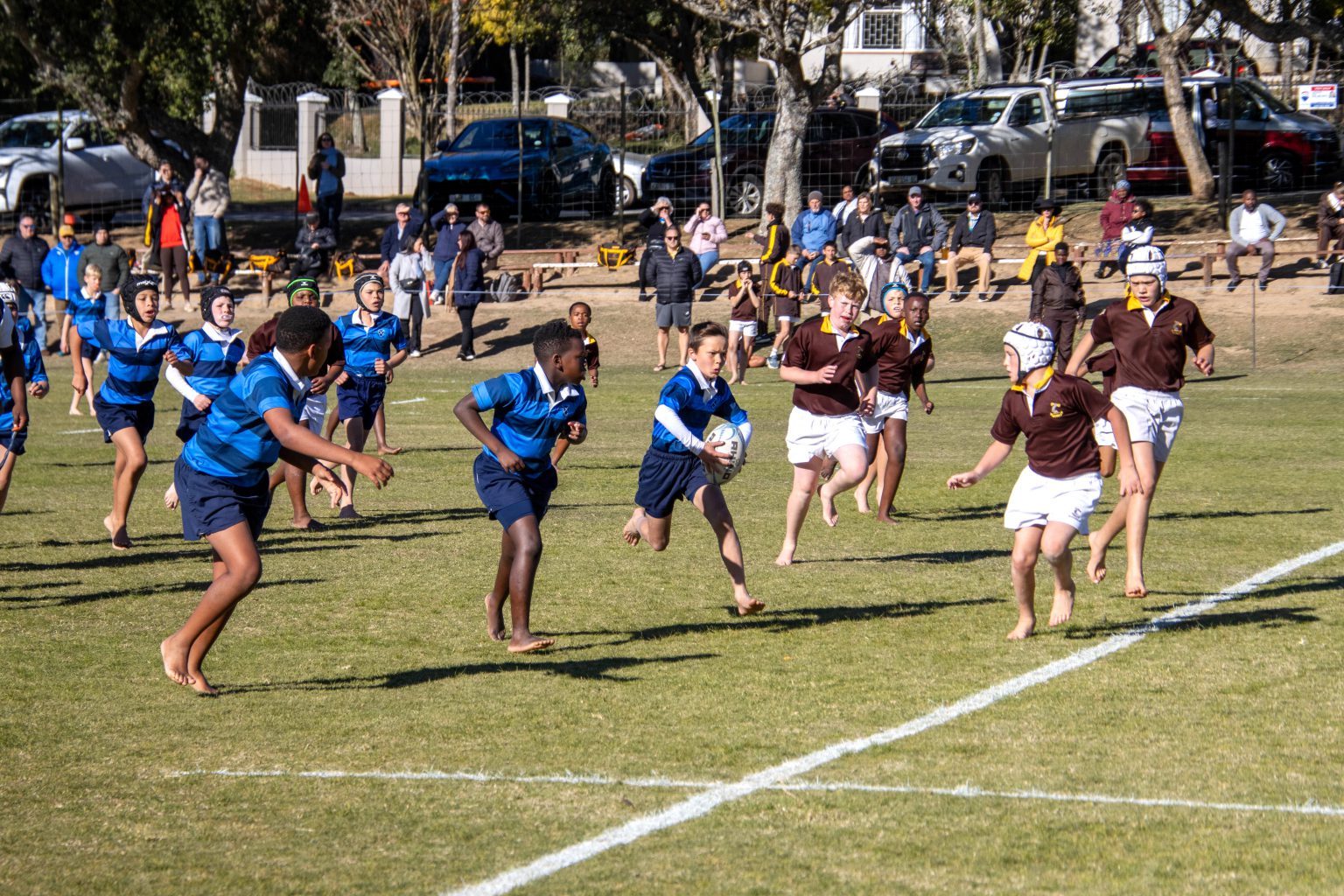 The St Andrew’s Prep Rugby Club played their final rugby fixtures of the 2024 season against Woodridge last weekend. Photo: Toni Butterworth