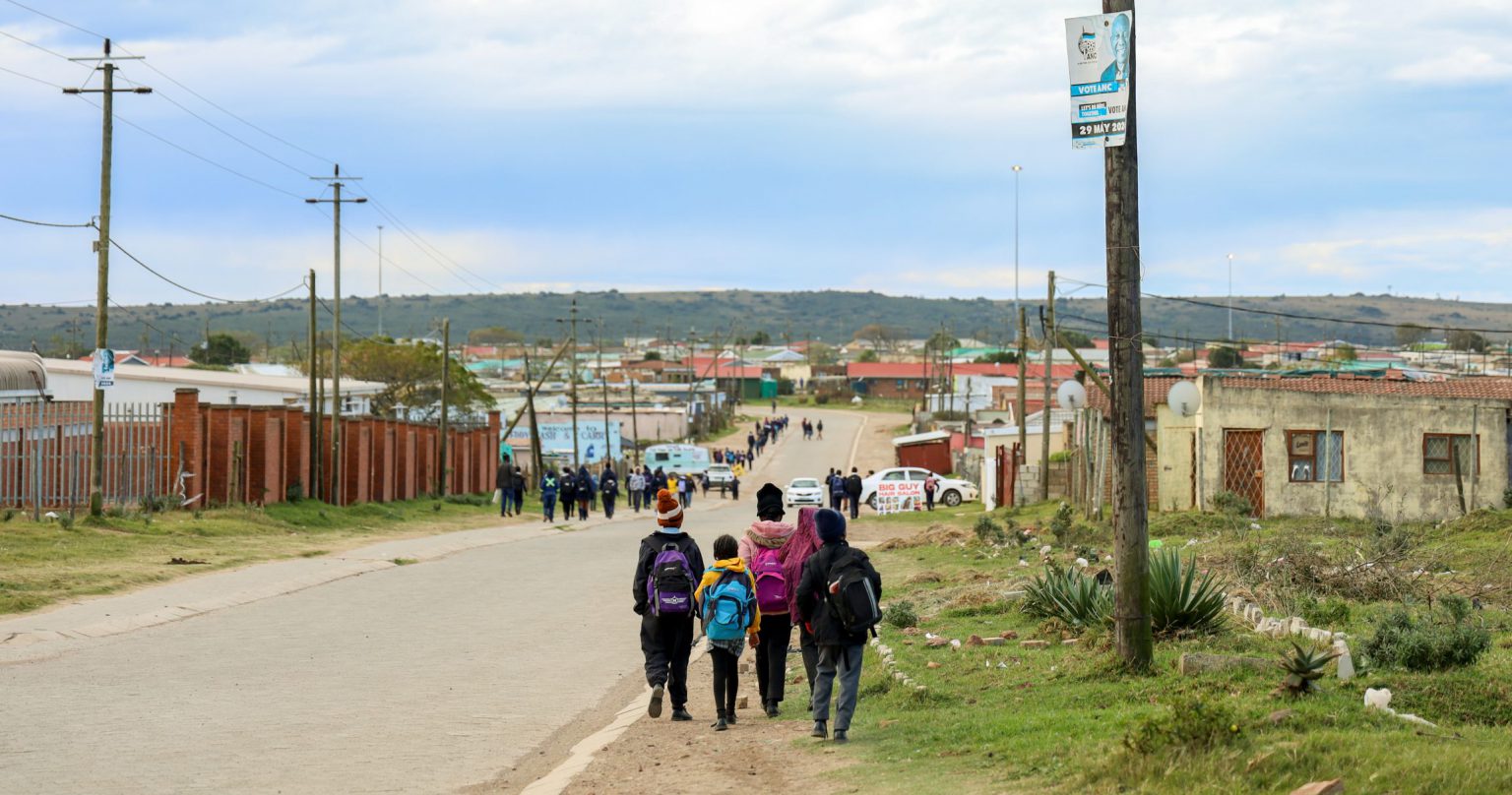 A number of Makhanda schoolchildren from different grades rely on Limise Gagayi and her Meal After School programme for nourishment. Photo: Henning Naude