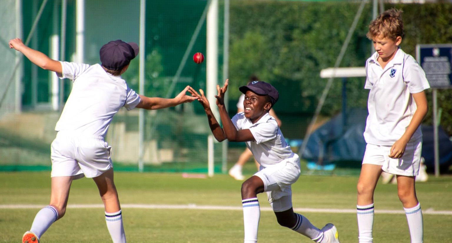 St Andrew's Prep cricketers showing off their catching skills during their encounter against The Ridge School recently. Photo: Toni Butterworth