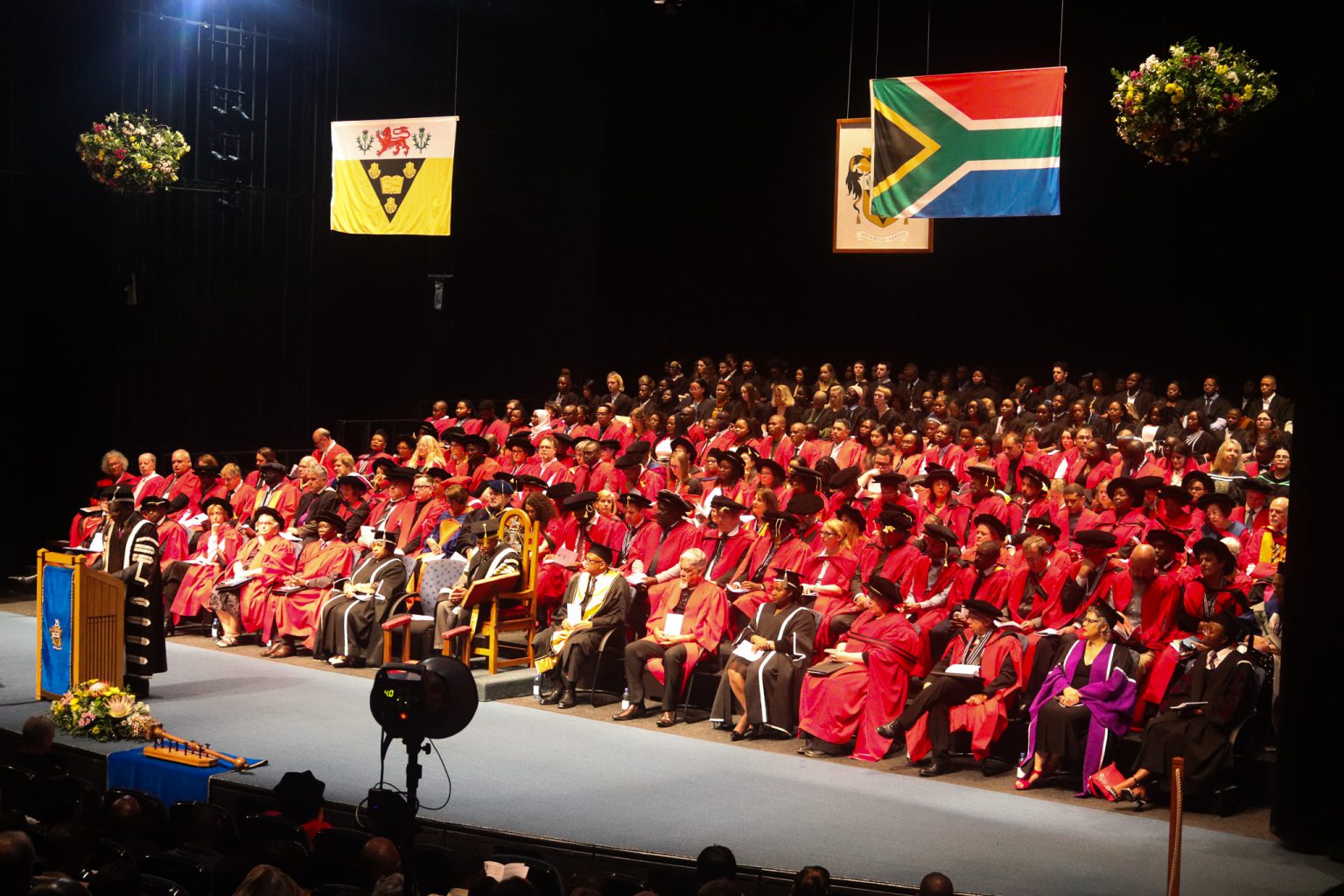 The Rhodes University graduation ceremony at the Settlers Monument on Friday. Photo: Ntloko Uyanda