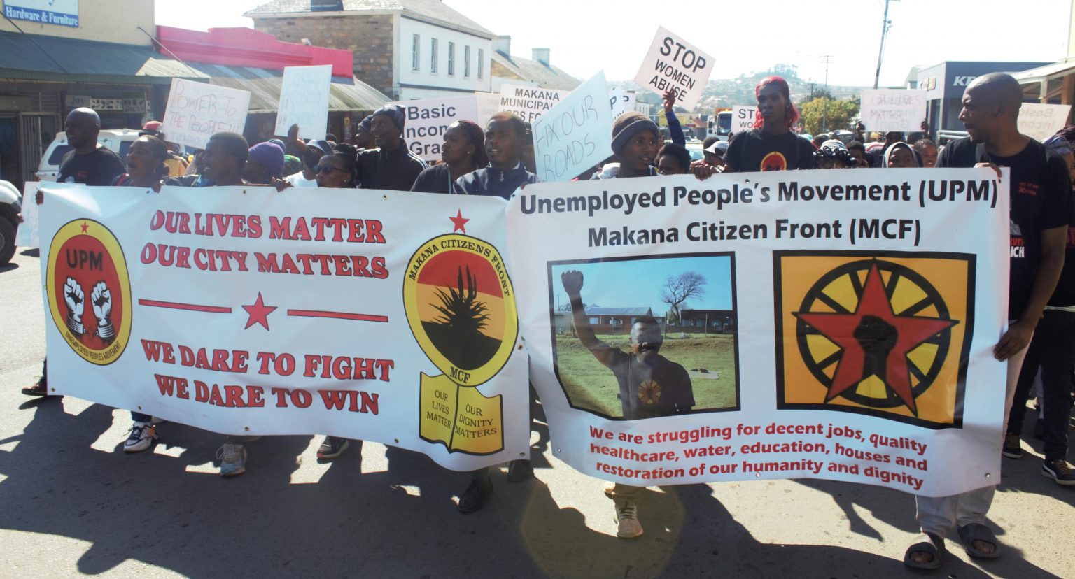 The Unemployed Peoples Movement and Makana Citizens Front have welcomed the Special Investigating Unit's (SIU) investigation into Makana Municipality's tenders. Photo: Luvuyo Mjekula