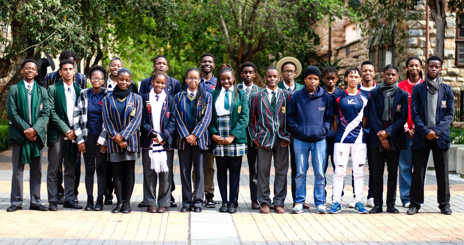 The SSP scholarship recipients. The organisation holds graduations each year to celebrate all the pupils' achievements from their various schools, as a collective SSP community, with parents, mentors and patrons attending. Photo: Supplied