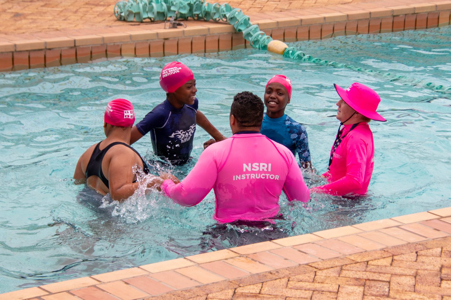 The St Andrew’s College Community Engagement staff and pupils have initiated the St Andrew’s College Survival Swimming Programme in collaboration with NSRI. Photo: Toni Butterworth