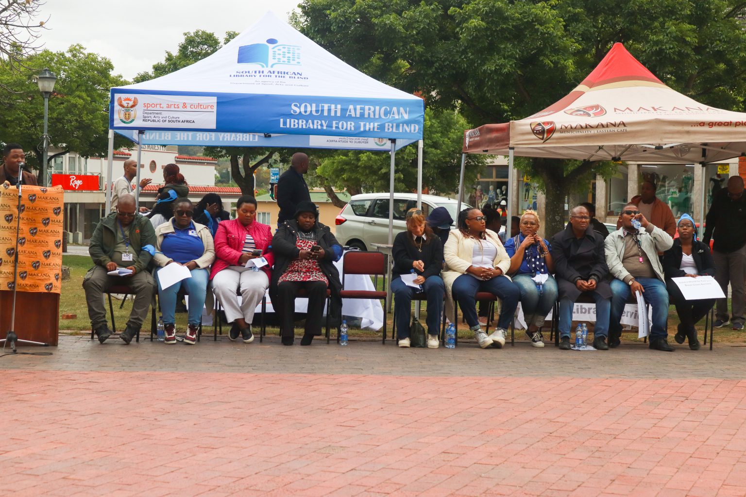 The South African Library for the Blind and local stakeholders held an International White Cane Safety Day last week, Friday at Cathedral Church Square. Photo: Khanyisa Khenese