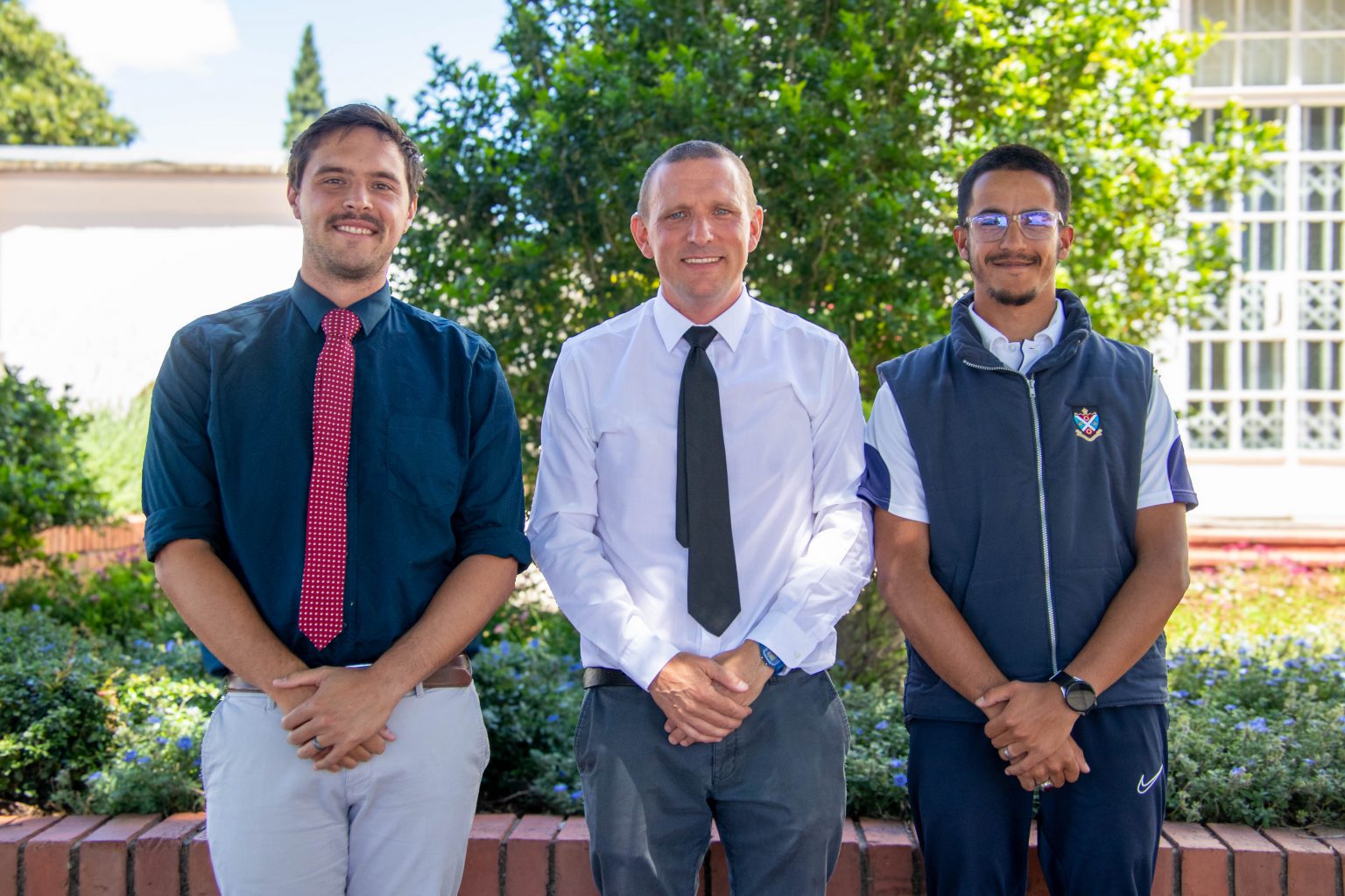 The three St Andrew's College staff members (from left), Joe Orsmond, Jared Kruger and Kaamil Adams, recently obtained their Certificate in School Leadership, Management and Governance, from the Aspiring School Leaders Course. Photo: Toni Butterworth