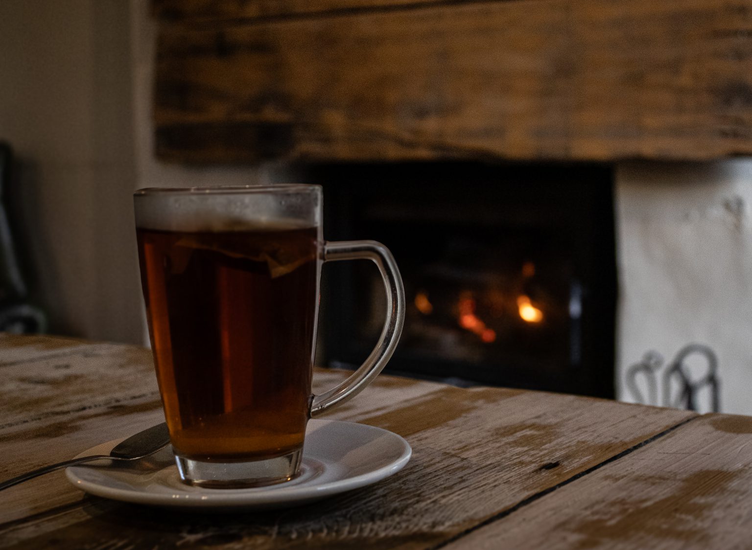 Portrait of a Place: A quiet Thursday morning with coffee by the fire