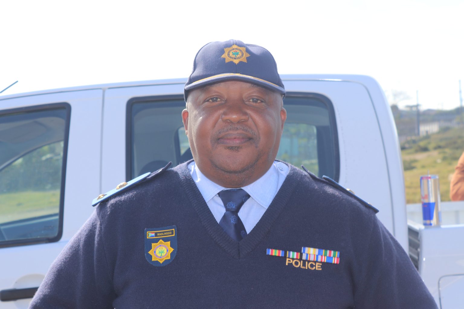 SAPS launches digital recruitment drive Picture of Lt. Colonel Vusumzi at Foley's Ground